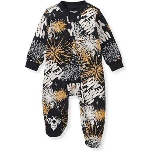 Burt's Bees Baby Boys' Organic Cotton, Sleep and Play Footed Pajamas