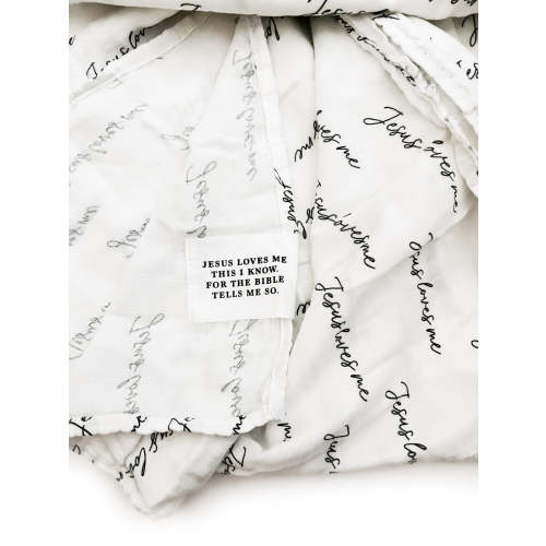 Jesus Loves Me Black & White Swaddle Blanket – OUR HOUSE ABOVE