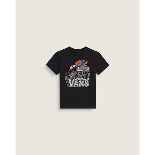 Little Kids The Waffle Stomper T-Shirt in Black | Vans Size 7