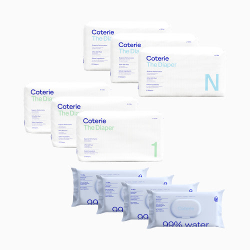 Coterie Newborn Diaper and Wipes Starter Bundle