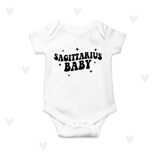 Star Sign Baby Grow Sagittarius Personalised Baby Bodysuit - Etsy