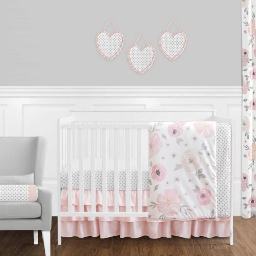Sweet Jojo Designs® Watercolor Floral 11-Piece Crib Bedding Set