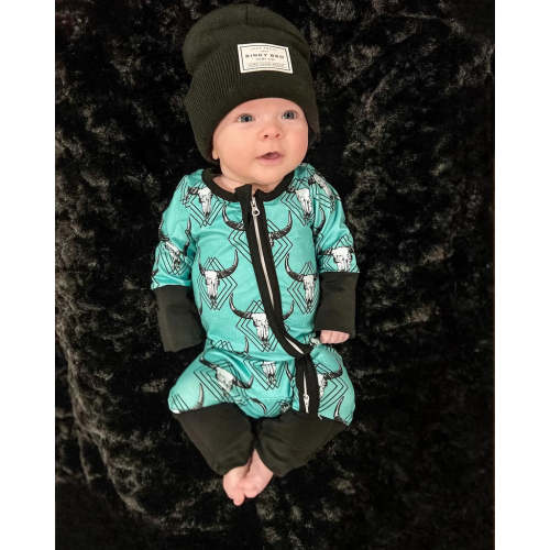 Baby Cow Zip-up Jumpsuit