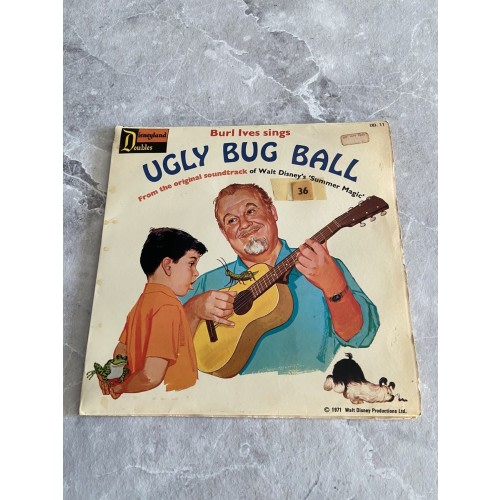 Burl Ives on Disneyland Doubles 7" single Ugly Bug Ball and Chim Chim Cheree