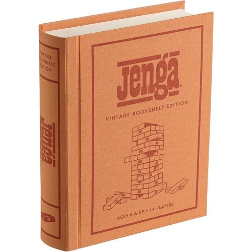 WS Game Company Jenga Vintage Bookshelf Edition