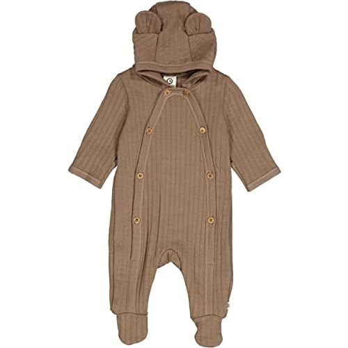 Cozy Cotton Quilt Baby Suit with Feet & Hood | Cotton Suit with Front Button Closure, Perfect for Short Trips