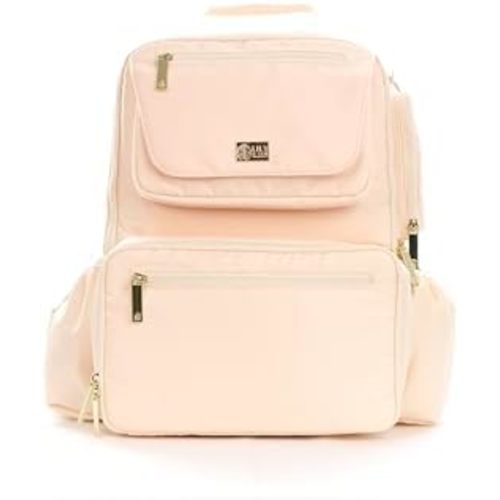 Lily & Sol Koa Backpack- Large Capacity Diaper Bag, Family Travel, Machine Washable, Cooler Section, XL Changing Mat, Wet Bag (Guava Chai)