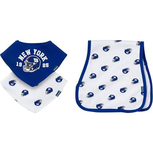 Gerber unisex-baby Nfl Team Bandana Bibs and Burp Cloth Set