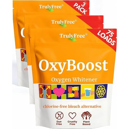 Truly Free OxyBoost Oxygen Whitener Laundry Powder - Pack of 3