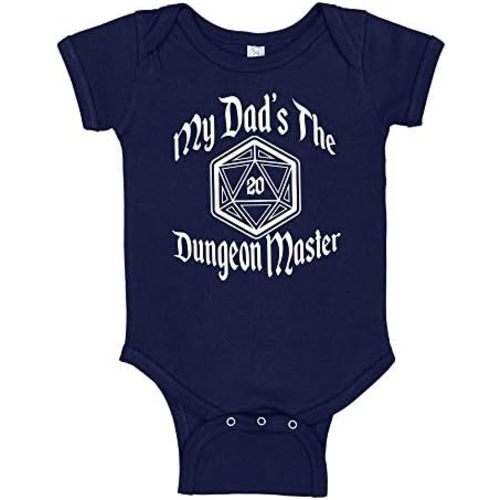My Dad's The Dungeon Master Baby Bodysuit/Toddler T-Shirt RPG Baby Clothing