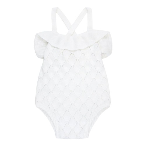 Baby Ruffle Sweater Romper, Infant