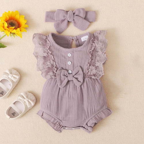 GYRATEDREAM Newborn Baby Girl Clothes Infant Romper Ruffle Sleeve Jumpsuit Bodysuit 0-3 Months