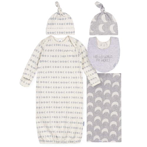 Gerber Gender Neutral 5-Piece Gift Set, Size 0-6 Months