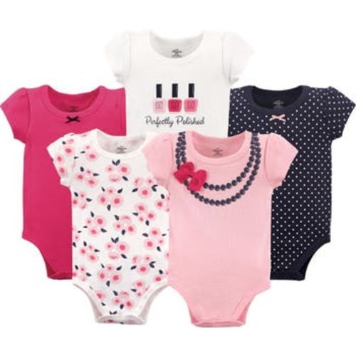 5Pk Bodysuits, 0-3M