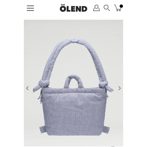 Olend diaper bag - navy stripe