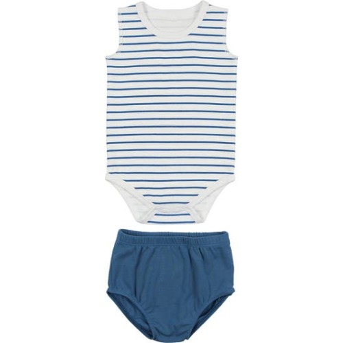 Stripe Bodysuit & Bloomers Set, 12M