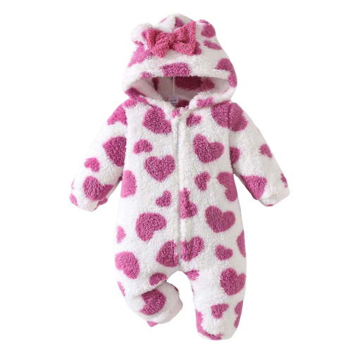 Karoyedx Baby Girl Fall Outfit Baby Girl Boy Sweater Knit Oversized Pullover Sweatshirt Romper Warm Fall Winter Clothes Outfit Newborn Hot Pink Size,0-3 Months