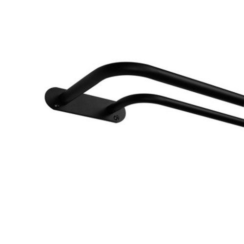 Exclusive Home Fetter Curtain Rod, Color: Matte Black - Out of Stock, Size: 52"-72"
