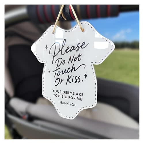 Please Do Not Touch or Kiss Baby Sign,No Touching Baby sign,6in