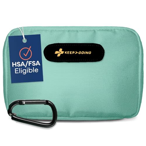 KeepGoing Travel First Aid Kit 130 Pc. - First Aid Kit for Car, Home, Hiking, Camping and Outdoor Emergencies - First Aid Kit Travel Size TSA-Approved