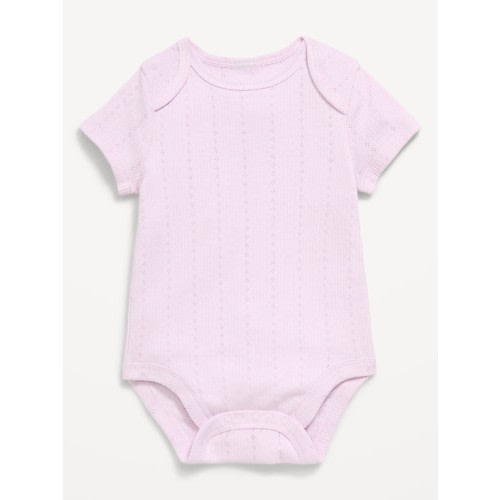 Ruffle-Sleeve Ribbed Bodysuit for Baby