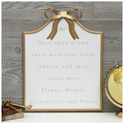 Rabbit Names Wood Wall Decor