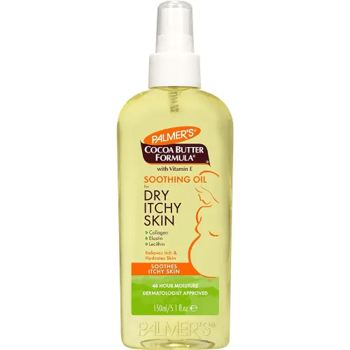 Palmer's Cocoa Butter Formula Soothing Oil with Vitamin E, Dry, Itchy Skin Relief, Anti-Itch Body Oil, 5.1 Ounces