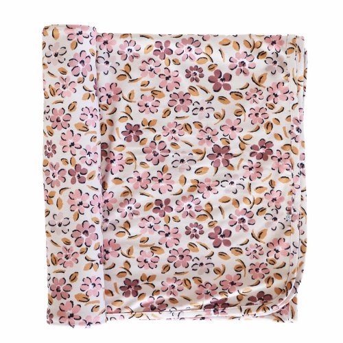 Mauvelous Meadow Oversized Swaddle Blanket