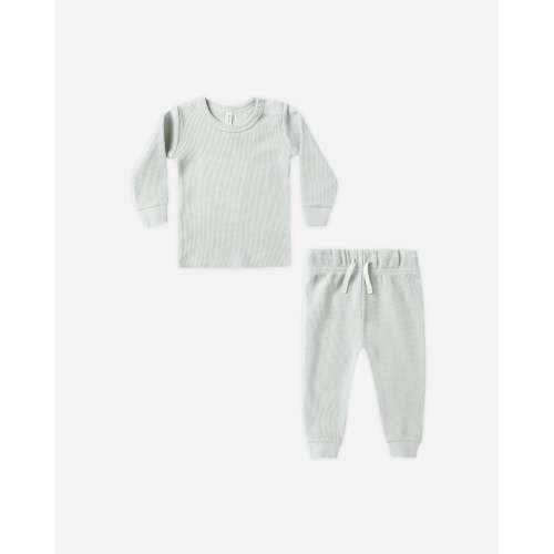 Waffle Top + Pant Set || Ice Blue – Quincy Mae