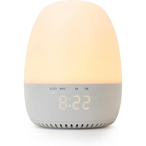 Yogasleep Light to Rise White Noise Sound Machine & Sleep Trainer with Night Light. Sleep Aid for Baby & Toddler, 30 Soothing Sounds Including Lullabies & Nature Sounds, Registry & Nursery Must Have