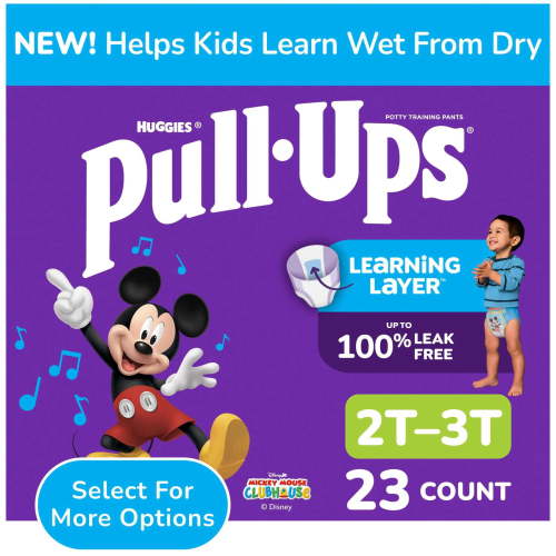 Pull-Ups Boys' Potty Training Pants, 2T-3T (16‚Äì34 lbs), 23 ct