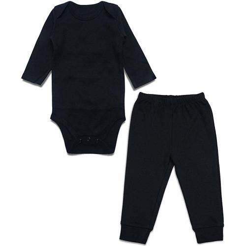 2-Piece Unisex Baby Bodysuit and Pants Outfits Set for Newborn Boys Girls 0-24 Months