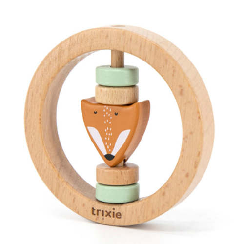 Trixie Wooden Round Rattle - Mr. Fox | Scandiborn