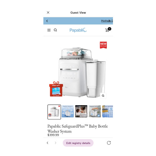 Papablic SafeguardPlus™ Baby Bottle Washer System