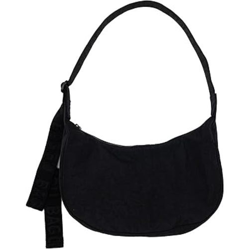 BAGGU Medium Nylon Crescent Bag - Black