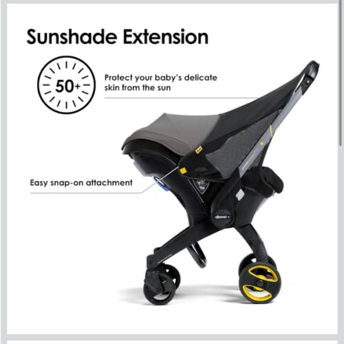Doona Sunshade Extension - Compatible with Doona Car Seat & Stroller