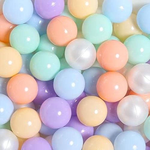 TRENDPLAY Plastic Balls for Ball Pits 2.2 Inch, Pack of 50 100 200 500 Hollow Balls, Perfect for Toddler Baby Pools,Party,Festival Decoration