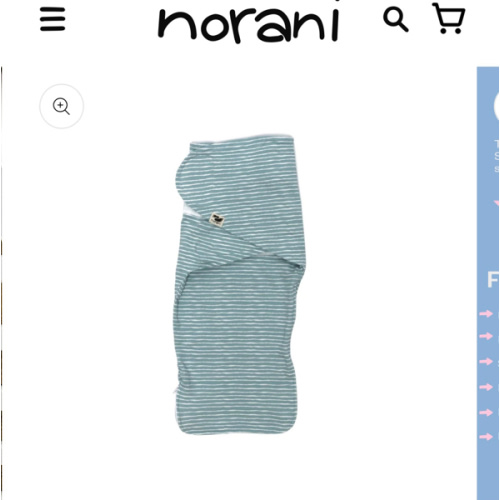 Norani Baby Snugababe Sleep Pod with Arm Inserts - Green Stripes