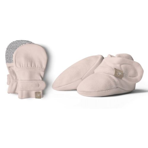 Goumi Stay On Baby Mitts & Boots Set - Rose 0-3M