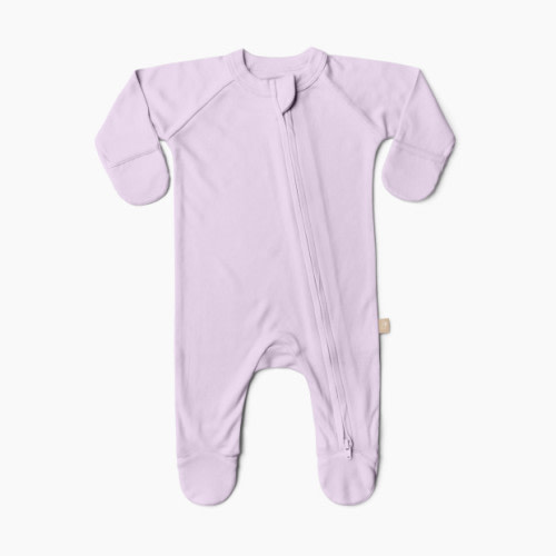 Goumi Kids x Babylist Solid Grow With You Footie - Loose Fit - Lilac, Newborn