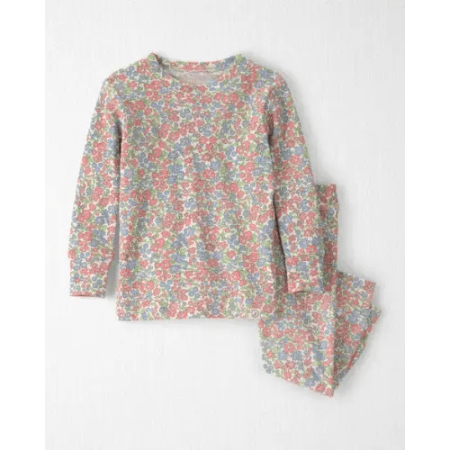 Baby Girl 2-Piece Organic Cotton Ribbed Pajama Set in Spring Floral Print - Little Planet | Carter's