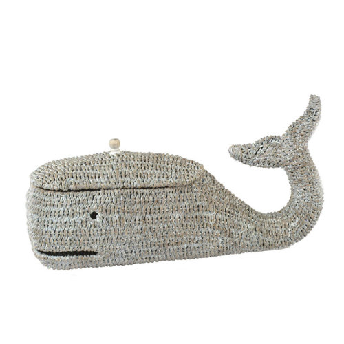 Highland Dunes Galinna Whale Shaped Woven Bankuan Rope Box with Lid & Reviews | Wayfair