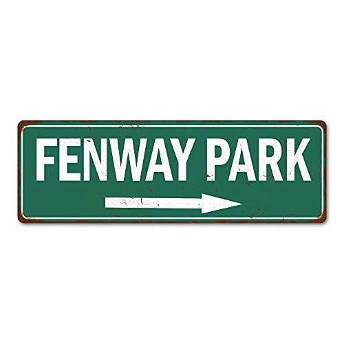 Fenway Park Sign Baseball Decoration Vintage Ballpark Decor Tin Signs Wall Art Plaque Sports Gift 6 x 18 Matte Finish Metal 106180073001