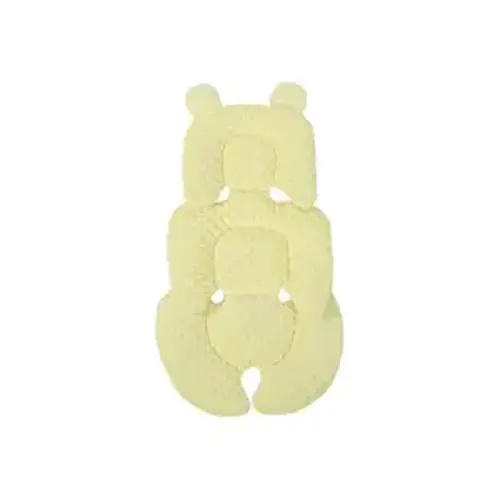 Universal Baby Seat Pad, Car Seat Pad for Toddler, Infant Car Seat Insert, Reversible Car Seat Head and Body Support, Newborn Seat Cushion for Stroller, Baby Swing, Bouncer, Rocker (Yellow, B)