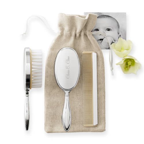 Baby Brush And Comb Keepsake Set