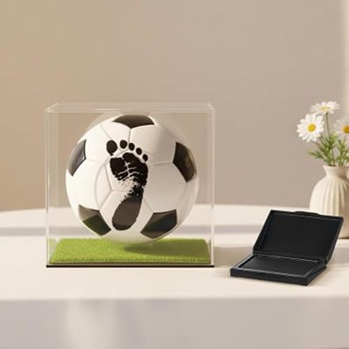 Soulchen Baby Soccer Handprint Kit, Hand and Footprint Kit for Newborn