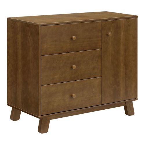 Babyletto Hudson Modern 3-Drawer Dresser - Natural Walnut