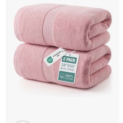 Amazon.com : thick towel pink