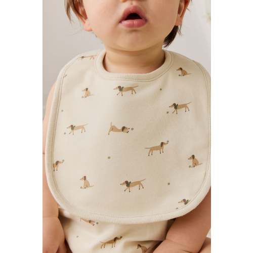 Organic Cotton Bib - Play Ball Cassava