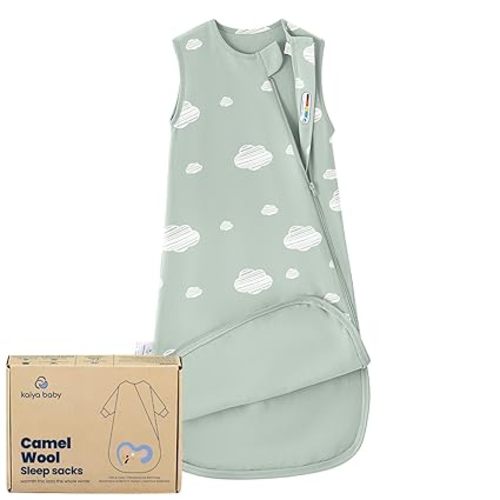 kaiya baby Unisex Sleeping Bag for Babies and Toddlers 0.5 Tog Sleep Sack 0-6 Months, Newborn Sleep Sack, Wearable Blanket Baby, One Piece Sleeveless, Gifts for Baby
